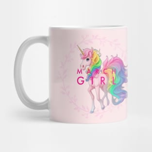 March pink unicorn Mug